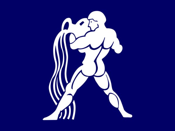 Знак Водолея силуэт