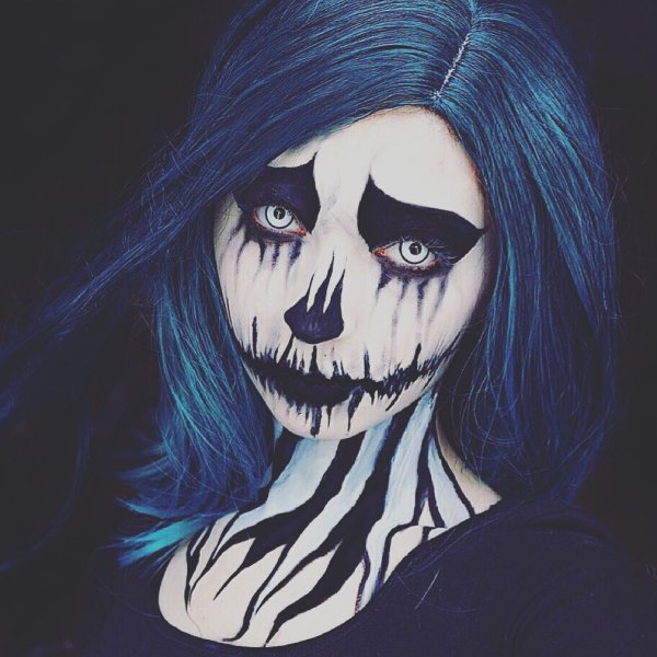 Макияж на Хэллоуин для девушек