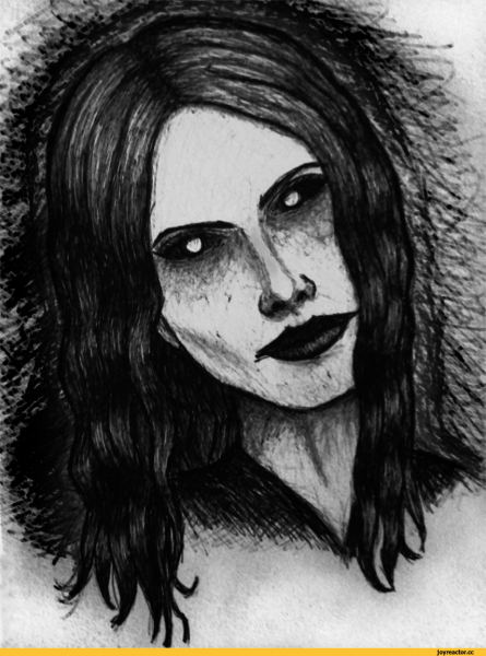 Эскизы страшных рисунков
