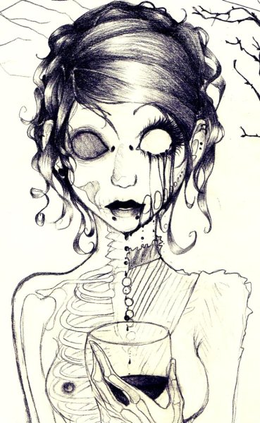 Аниме для срисовки страшные