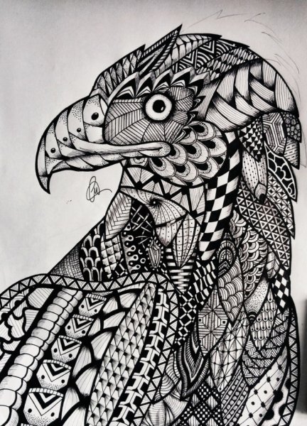 Арт гелевой ручкой