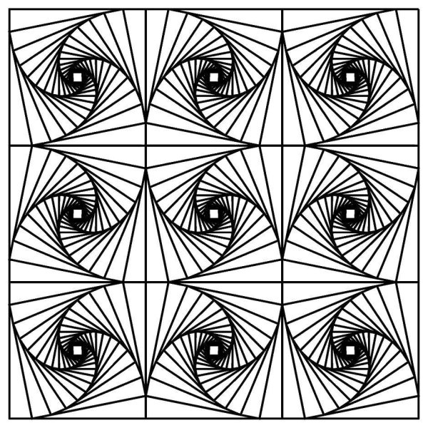 Сложный геометрический орнамент