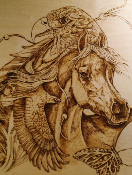 Узоры для выжигания по дереву сложные