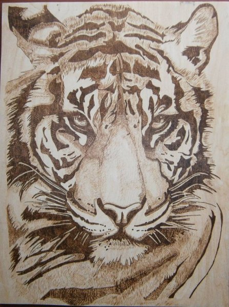 Лев для выжигания