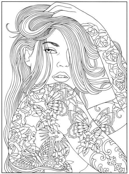 Раскраска антистресс белка