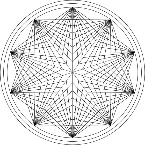 Графическая нумерологическая Мандала Пучко