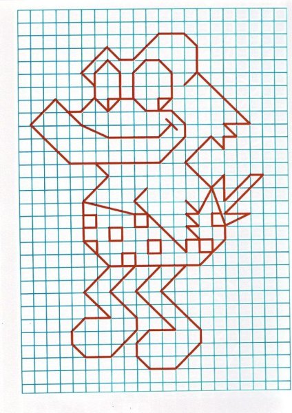 Рисование в клеточку в тетради