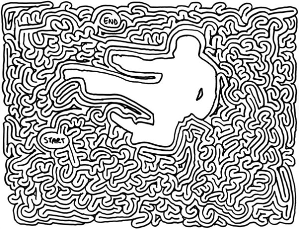 Лабиринт сложный