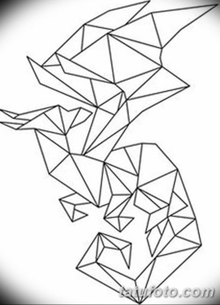 Геометрические эскизы животных