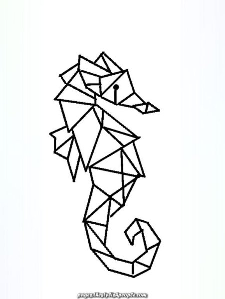 Животные геометрическими фигурами