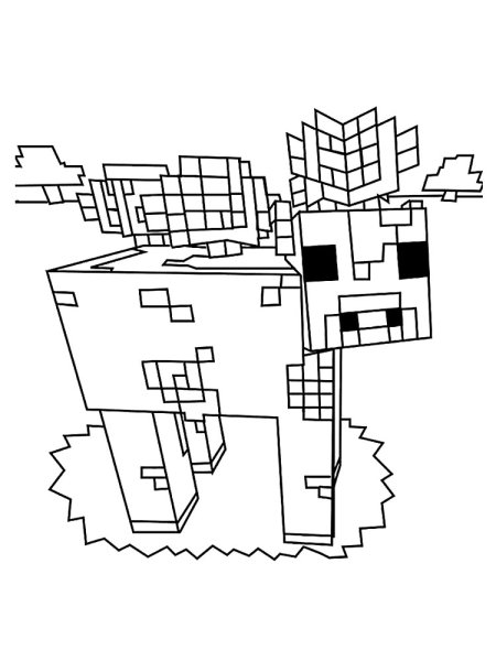 Раскраски майнкрафт печать