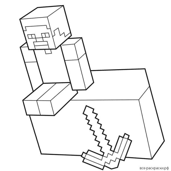 Раскраска майнкрафт компот