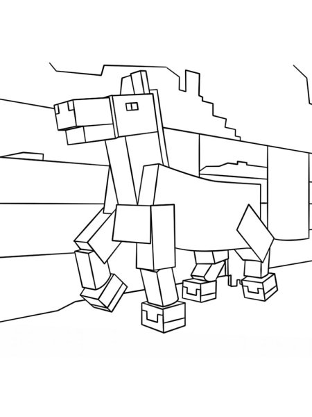 Майнкрафт раскраска для детей