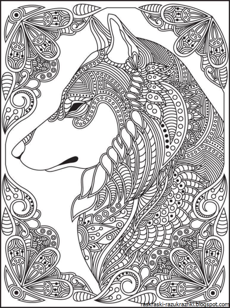 Раскраски сложные