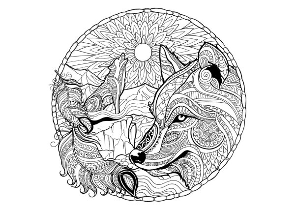 Раскраски сложные