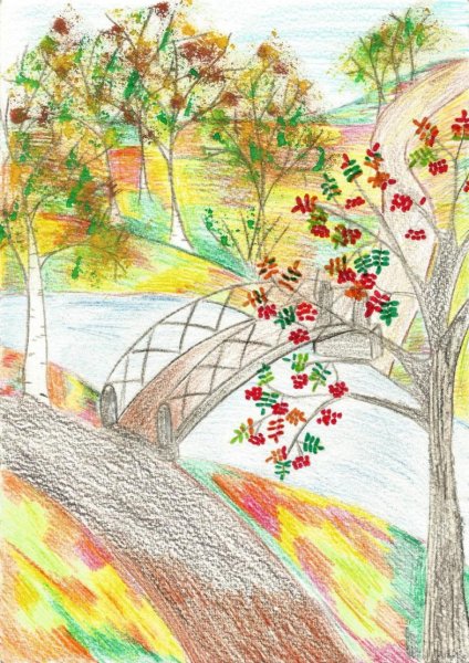 Золотая осень рисунок