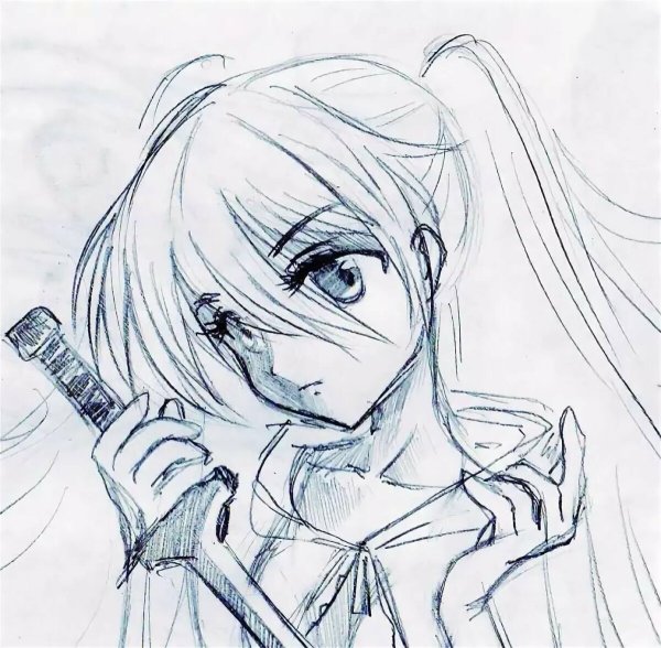 Аниме рисунки карандашом для срисовки