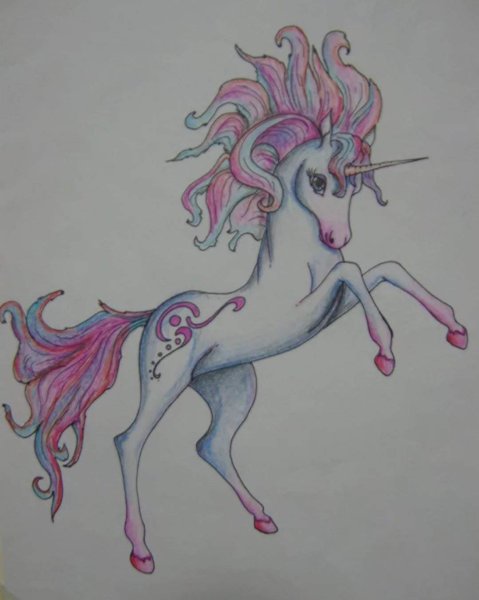 Пегас карандашом