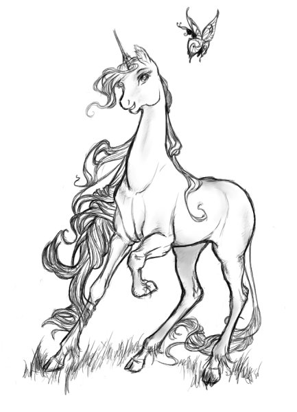 Раскраска Единороги