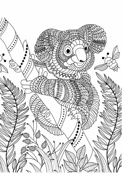 Раскраски антистресс звери