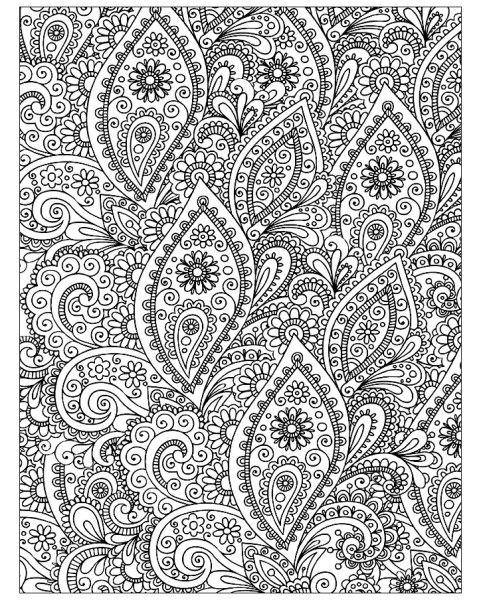 Раскраски сложные узоры