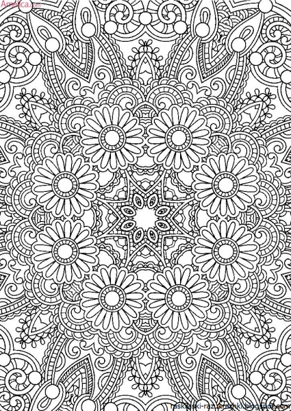 Раскраска антистресс узоры