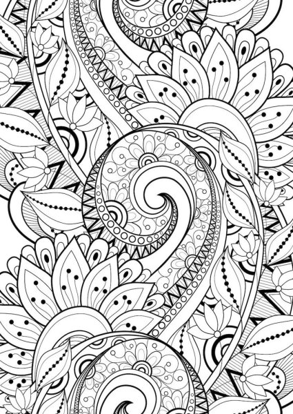 Раскраски сложные