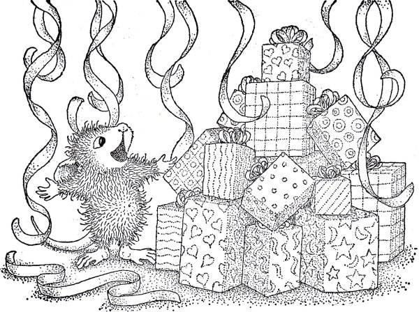 Новогодние раскраски антистресс