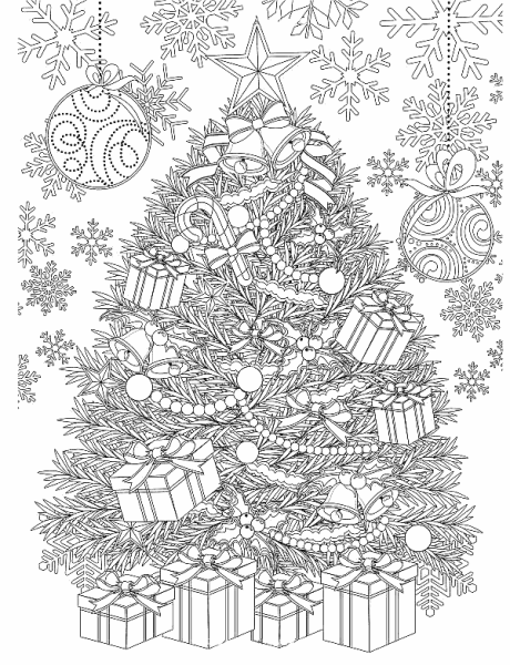 Зимние раскраски антистресс