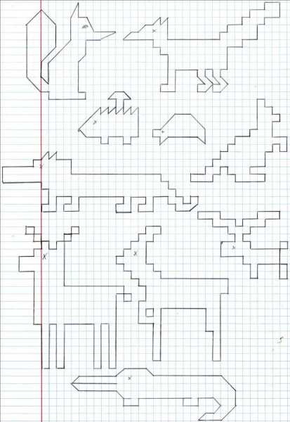 Занятия по клеточкам для детей