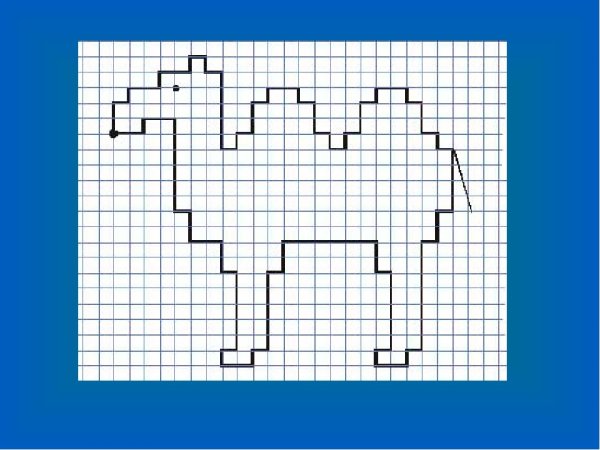 Повторить рисунок по клеточкам