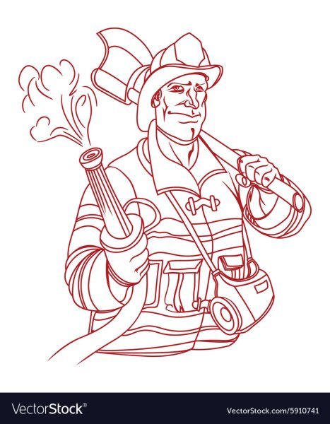 Раскраска пожар