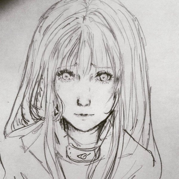 Картинки для срисовки аниме сложные