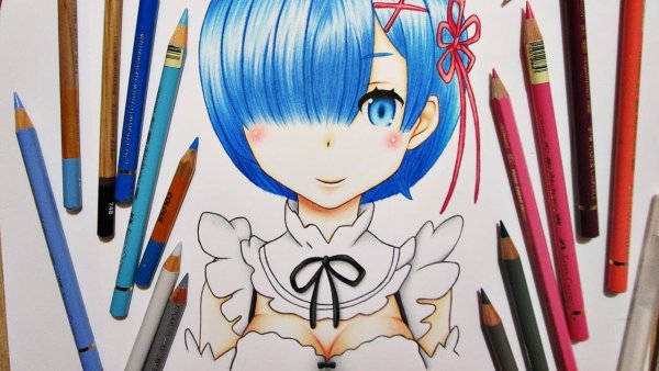 Аниме для срисовывания карандашом