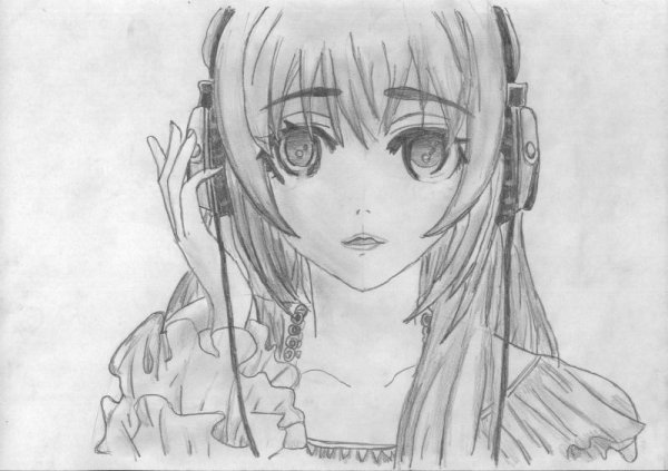Красивые Наброски аниме