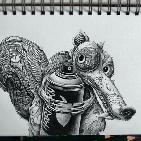 Крутые рисунки карандашом сложные