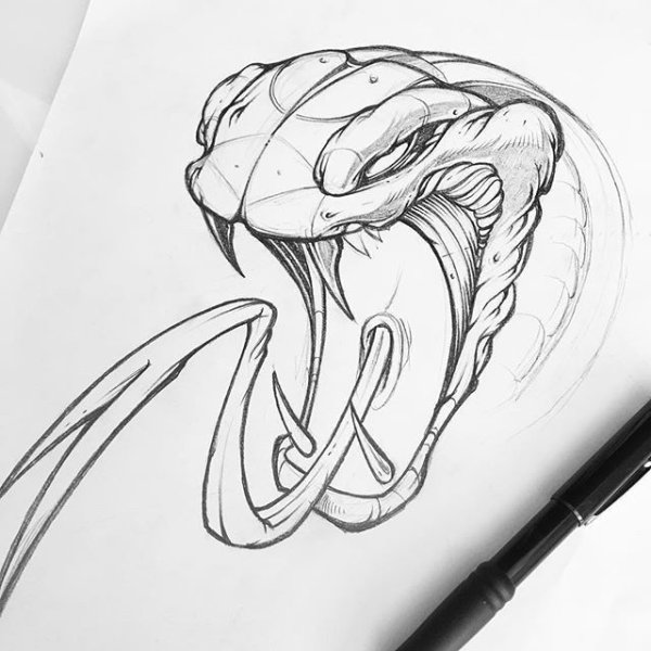 Тату карандашом для срисовки