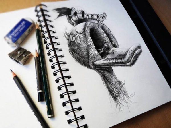 Рисунки в блокнот для эскизов