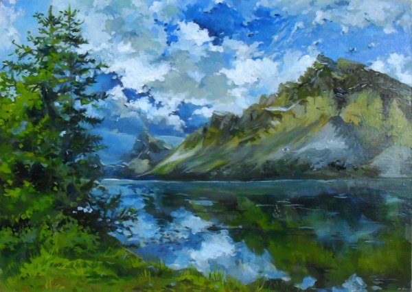 Пейзажи природы гуашью