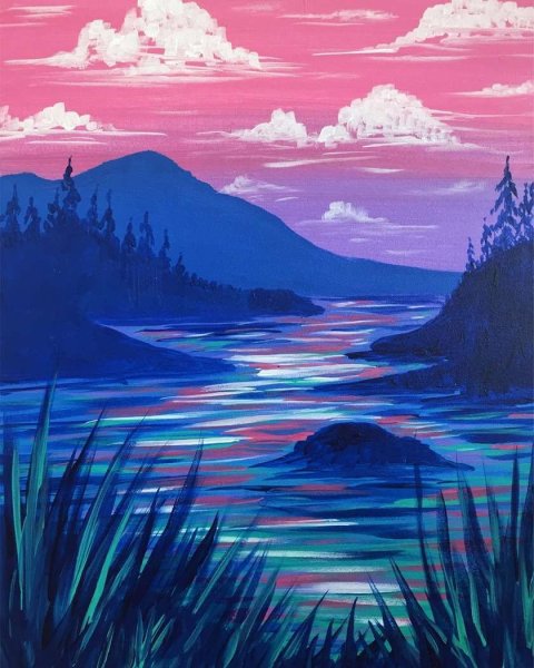 Стилизованный пейзаж