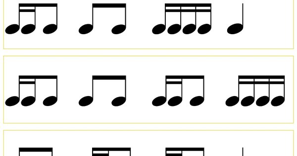 Sol-fa ритмические карточки