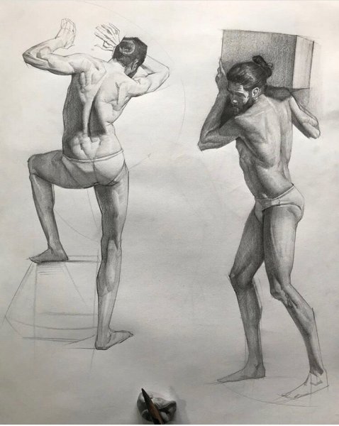 Рисунки для срисовки людей легко