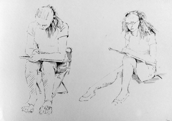 Зарисовки фигуры человека