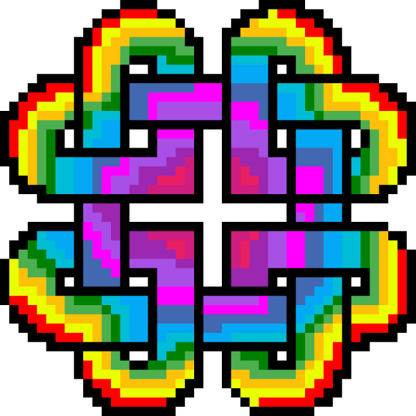 Пиксельные узоры по клеточкам