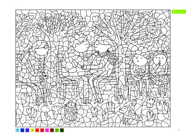 Раскраски по номерам для взрослых