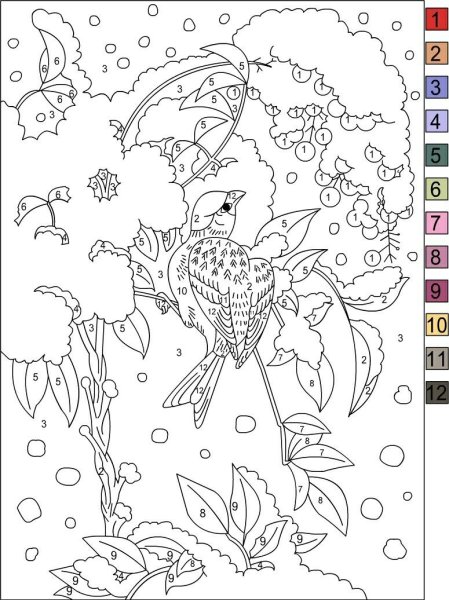 Рисование по номерам схемы