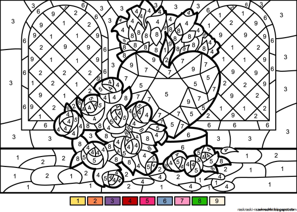 Раскраска по номерам