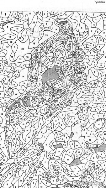 Рисование по номерам сложные