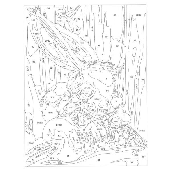 Раскраска по номерам