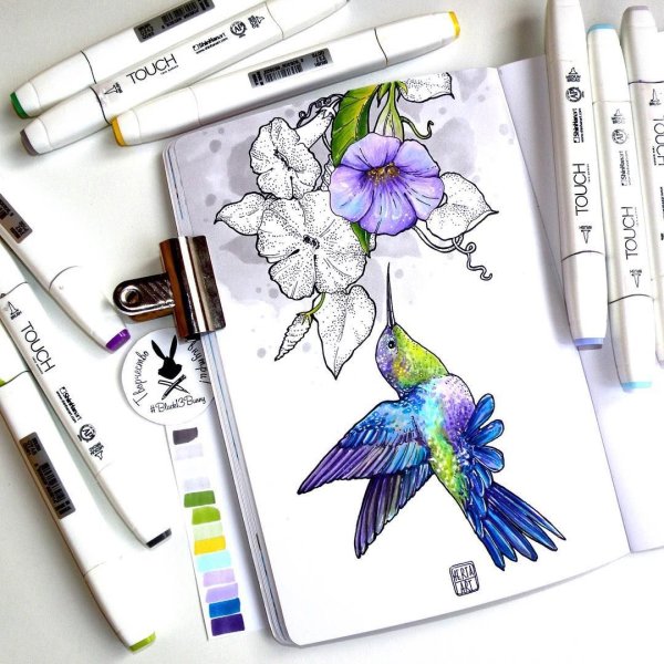 Скетчи маркерами